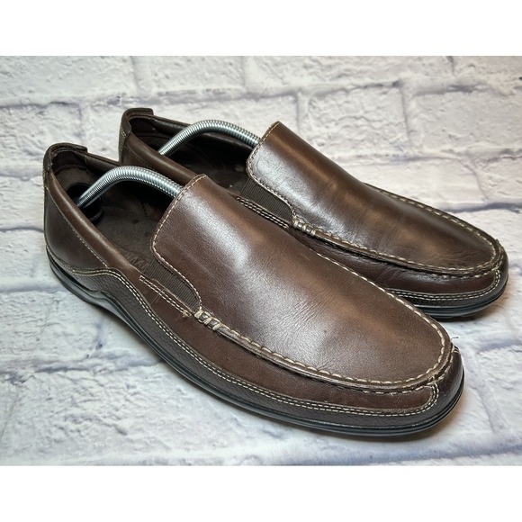 Cole Haan Other - Cole Haan Tucker Venetian Brown Leather Slip On Loafers Mens 11M Driving Shoes